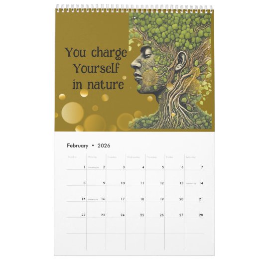 Kalender カレンダー (2月 2026)