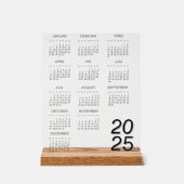 Kalender Deutsch 2025カレンダー通年 アクリルサイン (正面)