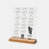 Kalender Deutsch 2025年カレンダー基本 アクリルサイン (傾斜)
