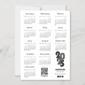 Kalender Deutsch 2025年カレンダー基本 マグネット招待状 (正面)