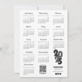 Kalender Deutsch 2025年カレンダー基本 招待状 (正面)