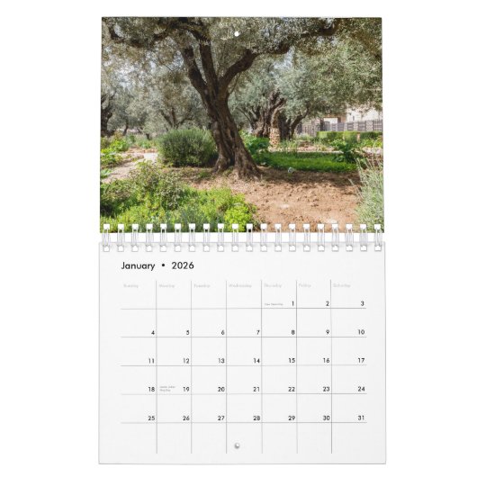Kalender Israel_2 カレンダー (1月 2026)