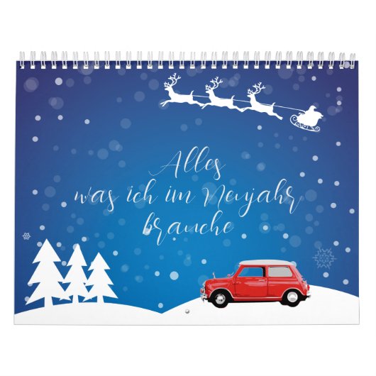 Kalender Mini Cooper Alles was brauche im Neujahr カレンダー (カバー)