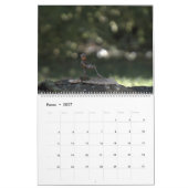Kalender mit gebastelten Figuren aus Eicheln カレンダー (1月 2027)