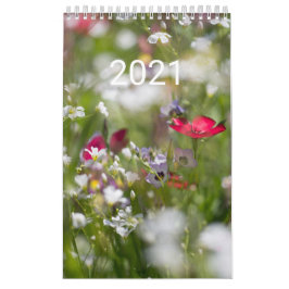Kalender mit schönen Blumenmakros カレンダー