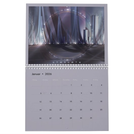 Kalender mysterious worlds カレンダー (1月 2026)