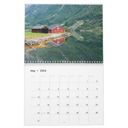 Kalender Noorwegen カレンダー (5月 2026)