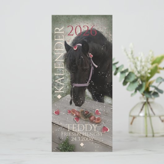 Kalender Pferd - 2026 Greeting Card (スタンド正面)