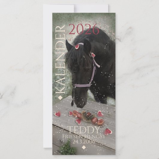 Kalender Pferd - 2026 Greeting Card (正面)