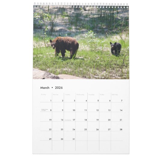 Kalender Yosemite Park カレンダー (3月 2026)
