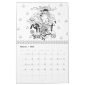 Kalender zum ausmalen Home Sweet Home  Handarbeit カレンダー (2月 2026)