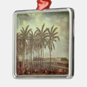 Kali Besarから見られるバテービアの城 メタルオーナメント (左)