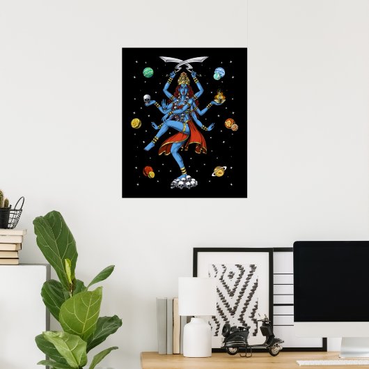 Kali Hindu Goddess ポスター (ホームオフィス)