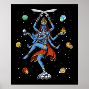 Kali Hindu Goddess ポスター