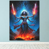 Kali Rising キャンバスプリント (インサイチュ (ウッドフロア))