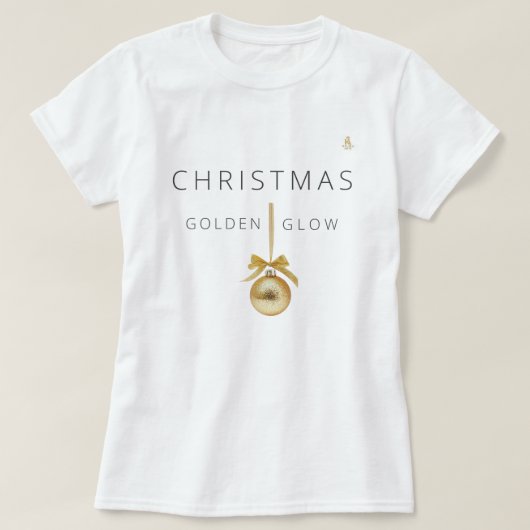 KaliraArtsのミニマルクリスマスラインアートツリー Tシャツ (デザイン正面)