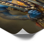 Kali's Divine Laughter: Goddess Shakti Painting ポスター (角)