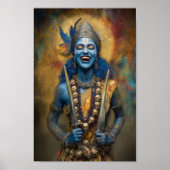 Kali's Divine Laughter: Goddess Shakti Painting ポスター (正面)