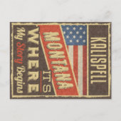 Kalispell Montana ポストカード (正面)