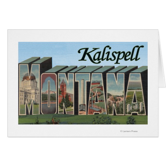 Kalispell, Montana – 大きな文字のシーン (正面横)
