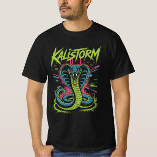 KALISTORM – Cyber Cobra Graffiti Tech Design Tシャツ