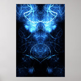 Kaliverse Electric Energy Fractal Poster ポスター