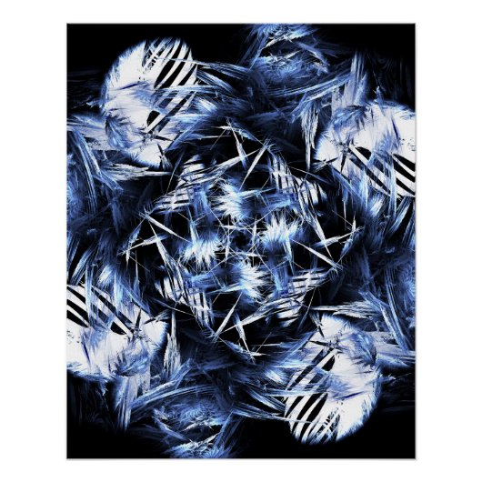 Kaliverse Fluid Fractal #01 Poster ポスター (正面)