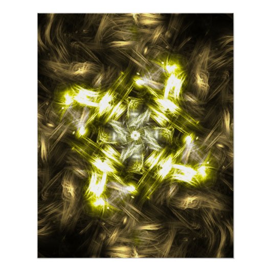 Kaliverse Fluid Fractal #01 Poster ポスター (正面)