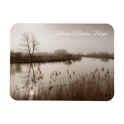 Kalkense meersen, Tranquil Landscape, Belgium マグネット (横)