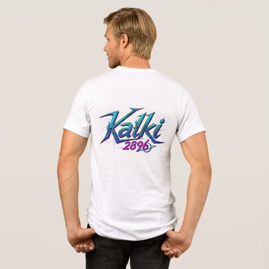 Kalki 2896未来的Sci-Fi Tシャツ (裏面全面)
