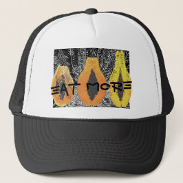 KALO BLK/食べWHT TRUCKER HATを使用したMORE キャップ