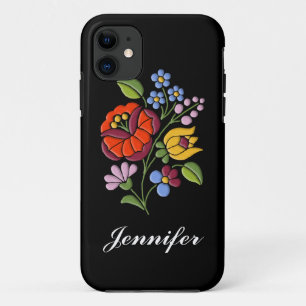 Kalocsaの刺繍-ハンガリーの民芸 iPhone 11 ケース