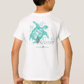 Kalypsoのウミガメの貝のダンス Tシャツ (裏面)