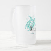 Kalypsoのウミガメ フロストグラスビールジョッキ (正面左)