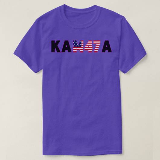KAM47Aピンクの愛国的なフロントTシャツ Tシャツ (デザイン正面)