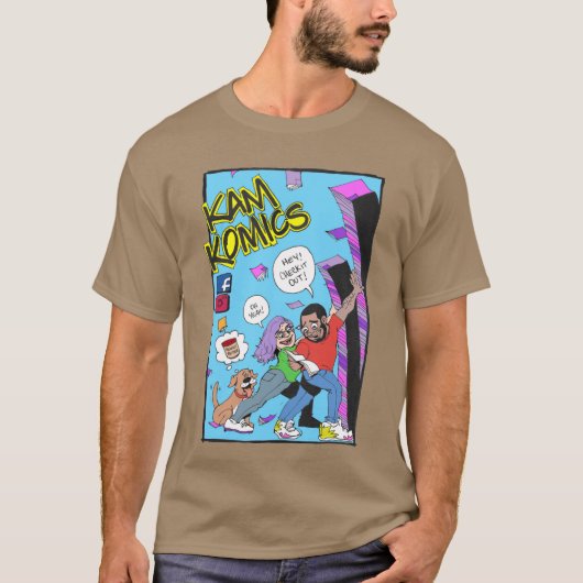 Kam Komicsfollow Kam KomicsTシャツ少年 Tシャツ (正面)