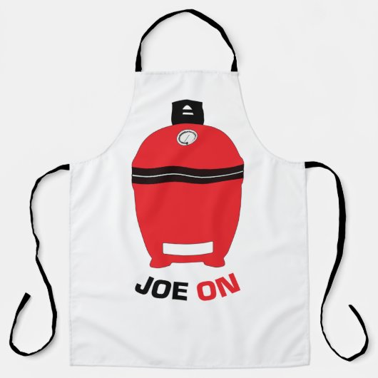 Kamado 'Joe ON' Red BBQ Grilling Low and Slow T-Sh エプロン (正面)