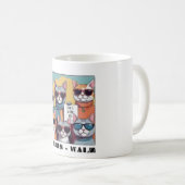 Kamalの子どものいない猫レディ コーヒーマグカップ (正面右)