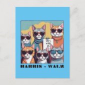 Kamalの子どものいない猫レディ ポストカード (正面)