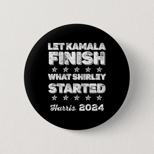 Kamalaがシャーリーのスタートを切る 缶バッジ (正面)