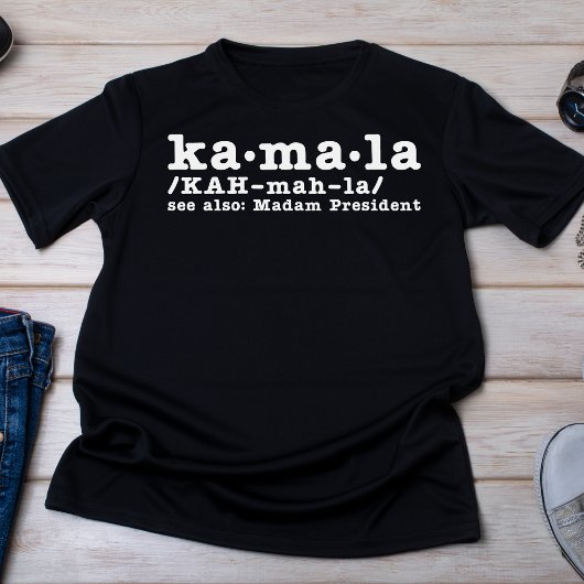 Kamalaも参照： Madam President Phonetic Tシャツ