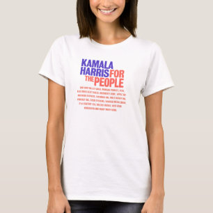 Kamalaハリス: アメリカを走る豊富な人々のため tシャツ