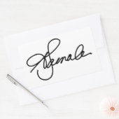 KAMALA署名 長方形シール (封筒)