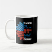 Kamala 2024への先生変更のための教育 コーヒーマグカップ (左)
