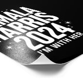Kamala 2024サポートKamala Harrisと一緒にいる フォトプリント (角)