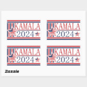 Kamala 2024候補版大統領のシール 長方形シール (シート)