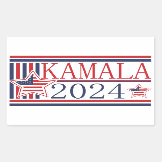 Kamala 2024候補版大統領のシール 長方形シール