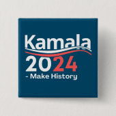 Kamala 2024副社長、Kamala Harris 缶バッジ (正面)