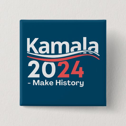 Kamala 2024副社長、Kamala Harris 缶バッジ (正面)