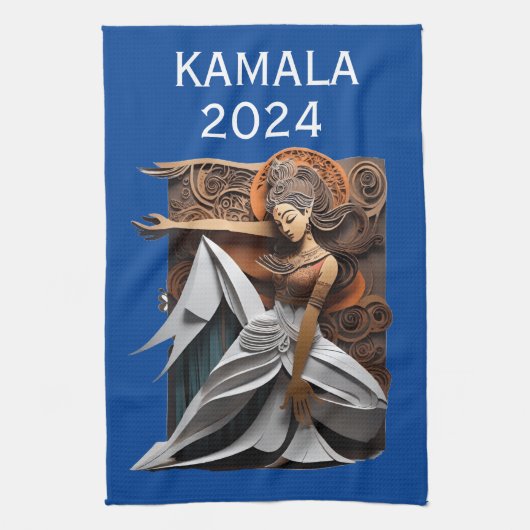 Kamala 2024社長Thunder_Cove キッチンタオル (縦)